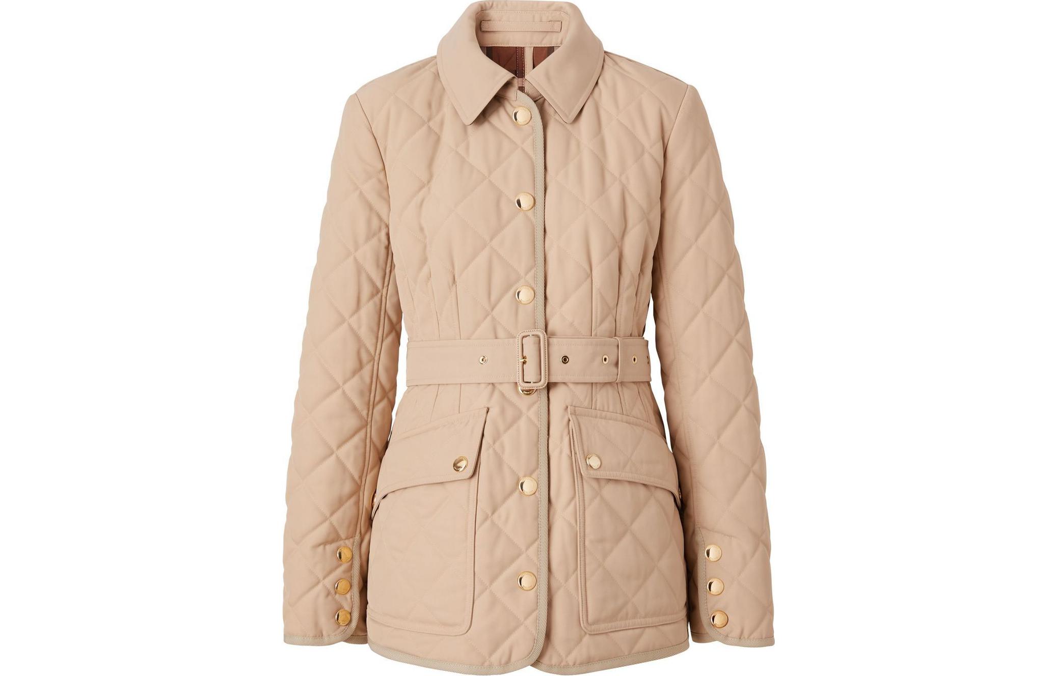(Women) Burberry FW22  Solid Belted Jacket in Khaki Color 80565761 圖 2