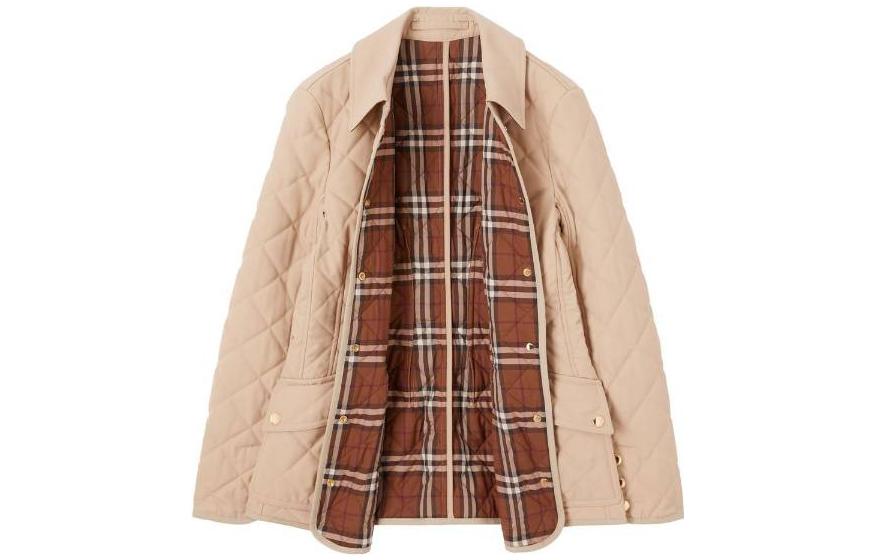 (Women) Burberry FW22  Solid Belted Jacket in Khaki Color 80565761 圖 3