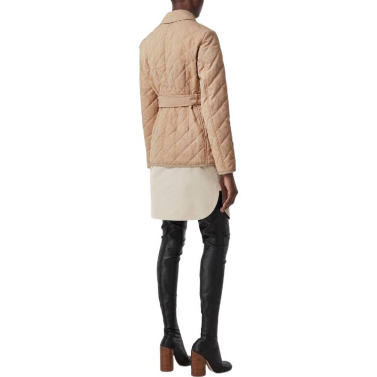 (Women) Burberry FW22  Solid Belted Jacket in Khaki Color 80565761 圖 5