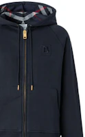 Sizing (W) Burberry FW22 素色藍色連帽抽繩衛衣。 80615561
