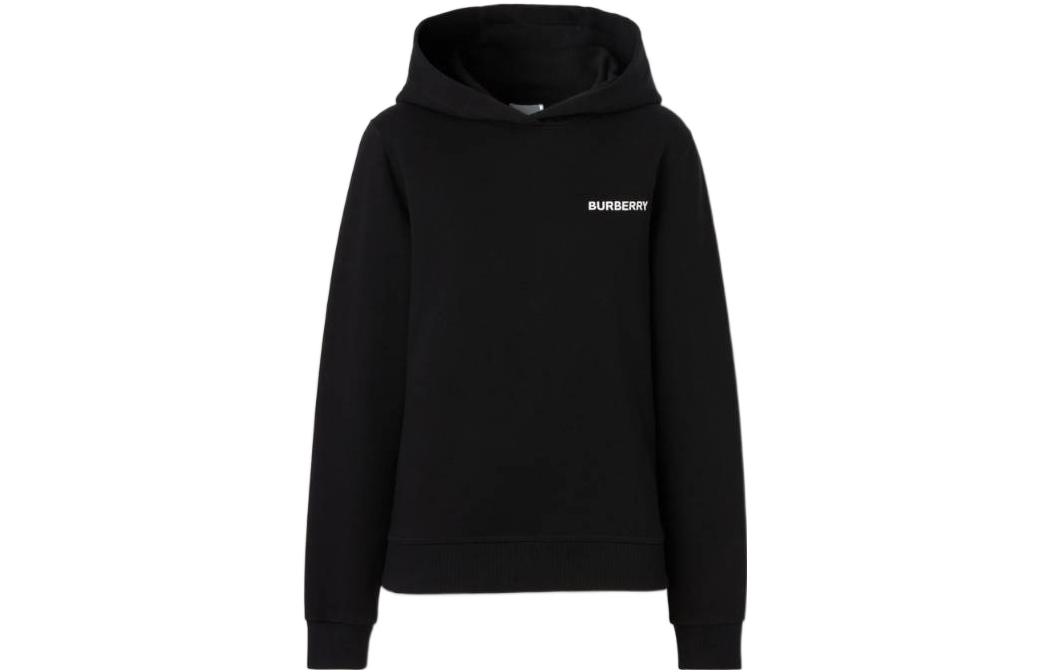 (Women) Burberry FW22  Solid Logo Print Sweatshirt Black 80560501