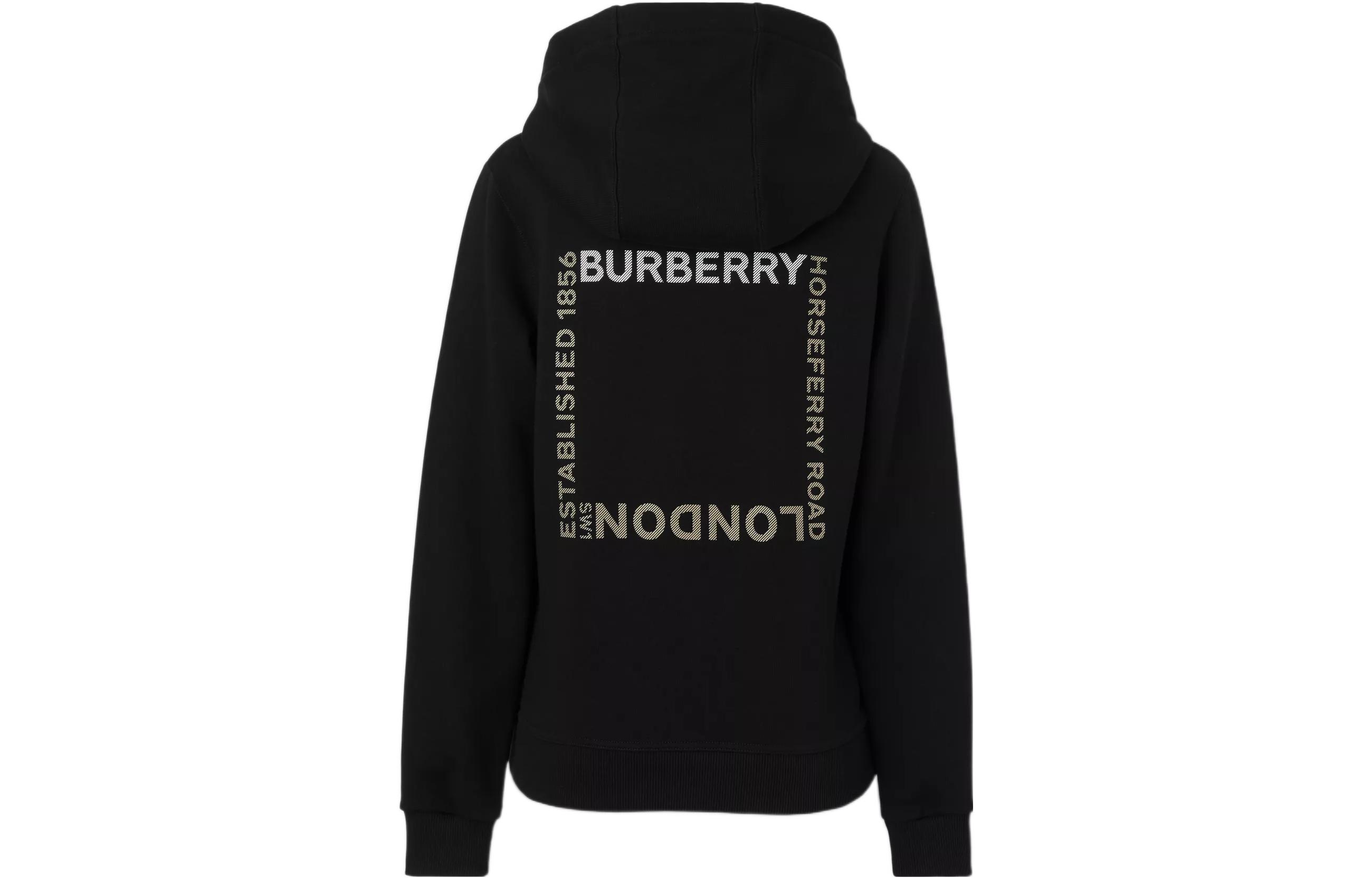 Lookbook (Women) Burberry FW22  Solid Logo Print Sweatshirt Black 80560501
