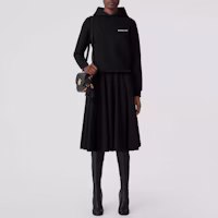 Shop (Women) Burberry FW22 Solid Logo Print Sweatshirt Black 80560501
