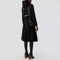 Purchase (Women) Burberry FW22 Solid Logo Print Sweatshirt Black 80560501