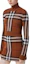 Purchase (Women) Burberry FW22 Turtleneck Check Knit Sweater Birch Brown Short Style. 80632211