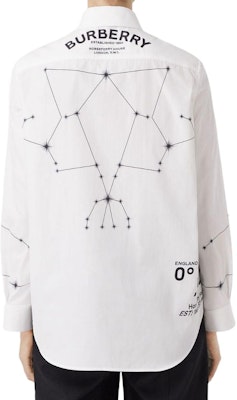 (W) 博柏利 2022秋冬 白色星座印花长袖衬衫 80611571 Shop (W) 博柏利 2022秋冬 白色星座印花长袖衬衫 80611571