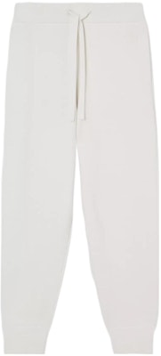 (W) Burberry FW22 Seluar Jogger Putih Knit dengan Logo Monogram. 80586051 Order (W) Burberry FW22 Seluar Jogger Putih Knit dengan Logo Monogram. 80586051