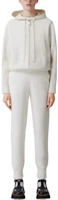 Lookbook (Women) Burberry FW22 White Jogger Knit Sweatpants with Monogram Logo. 80586051