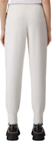 Shop (Women) Burberry FW22 White Jogger Knit Sweatpants with Monogram Logo. 80586051