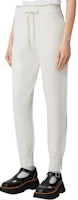 Purchase (Women) Burberry FW22 White Jogger Knit Sweatpants with Monogram Logo. 80586051