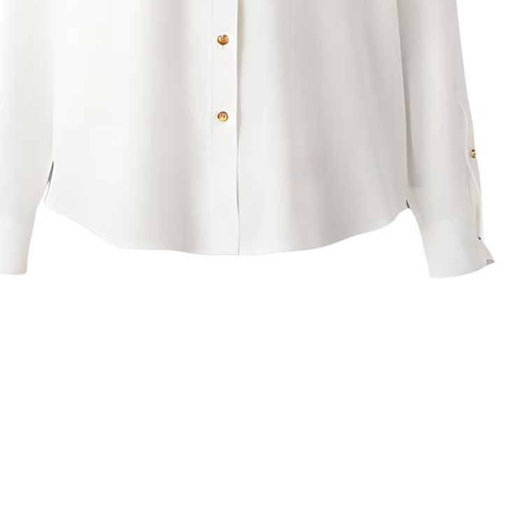 (Women) Burberry FW22  White Solid Pocket Front Shirt 80554451 圖 8