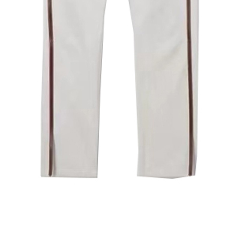 (Women) Burberry FW22  White Straight-Leg Jeans with Side Stripes. 80165411 圖 7