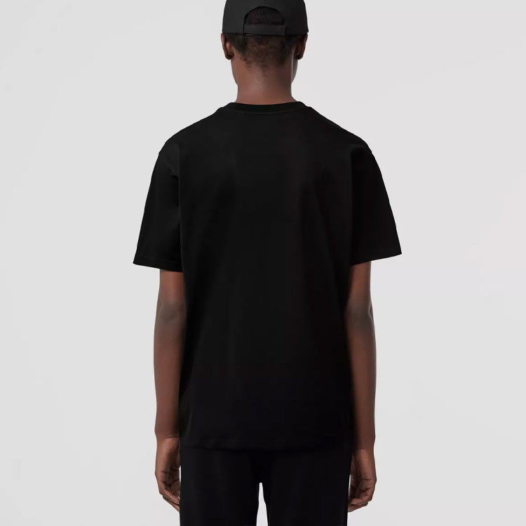 (Women) Burberry FW22 Allover Logo Oversized T-Shirt  Black. 80565831 圖 5