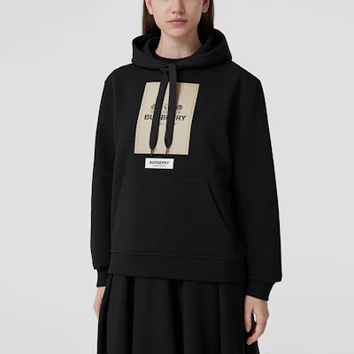 (W) 버버리 FW22 블랙 로고 프린트 후디 80571221 Shop (W) 버버리 FW22 블랙 로고 프린트 후디 80571221