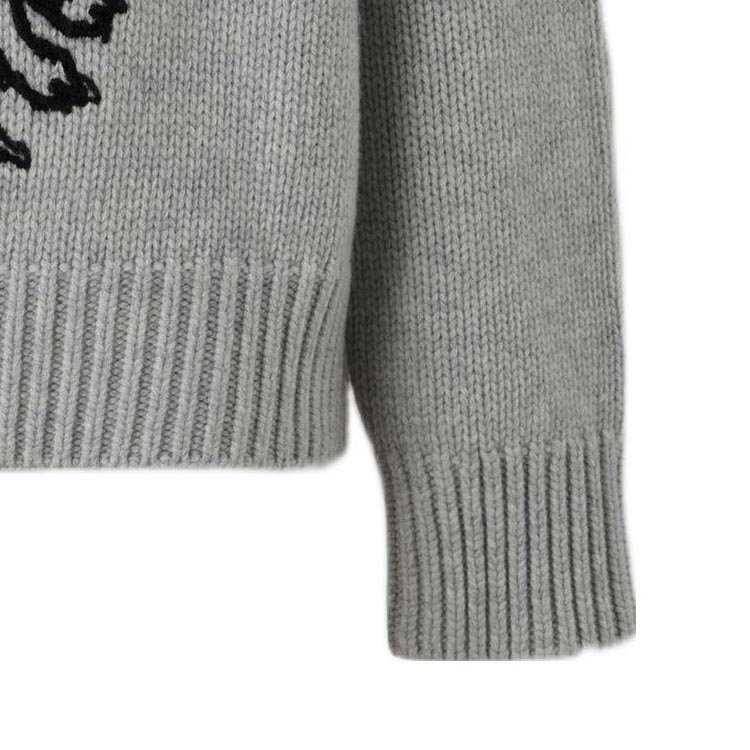 (Women) Burberry FW22 Deer Jacquard Crewneck Sweater Women’s Grey 80632261 圖 5