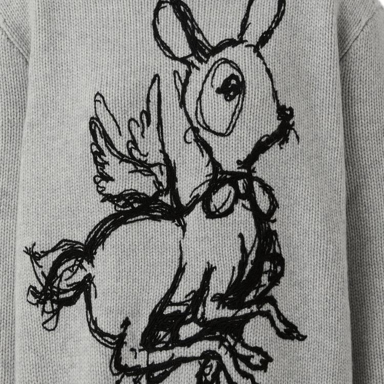 (Women) Burberry FW22 Deer Jacquard Crewneck Sweater Women’s Grey 80632261 圖 7