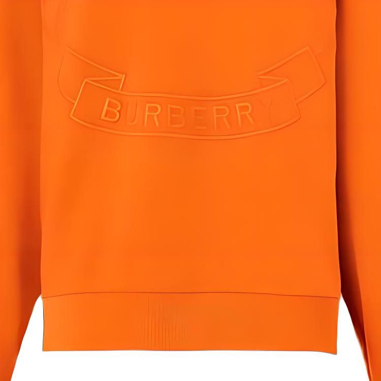 (Women) Burberry FW22 Embroidered Oak Leaf Crest Sweatshirt Orange 80621761 圖 5