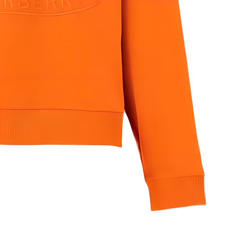 (Women) Burberry FW22 Embroidered Oak Leaf Crest Sweatshirt Orange 80621761 圖 6