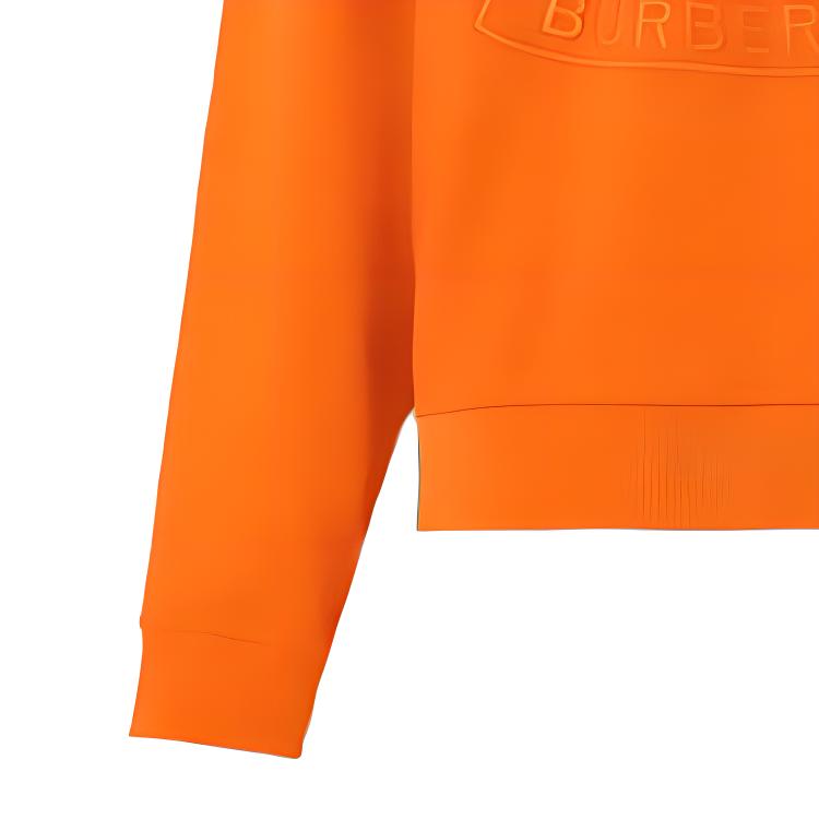 (Women) Burberry FW22 Embroidered Oak Leaf Crest Sweatshirt Orange 80621761 圖 7