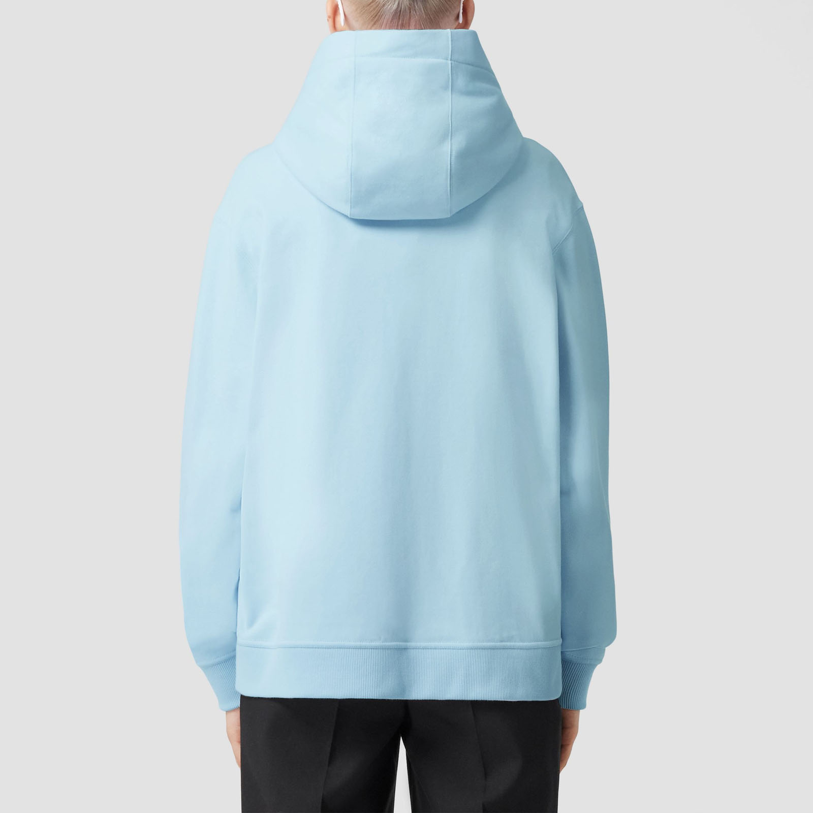 (Women) Burberry FW22 Letter Print Oversized Hoodie Light Blue . 80635791 圖 5