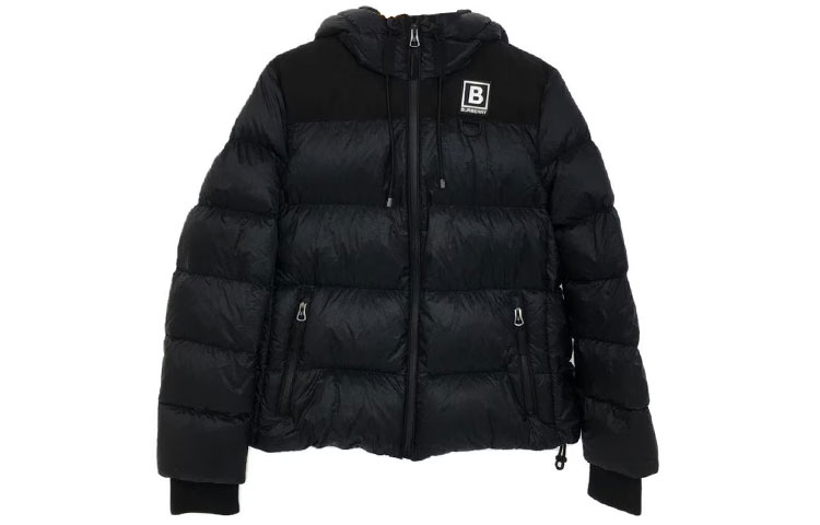 (Women) Burberry FW22 Navy Blue  Letter Pattern Hooded Down Jacket. 80613361 圖 2