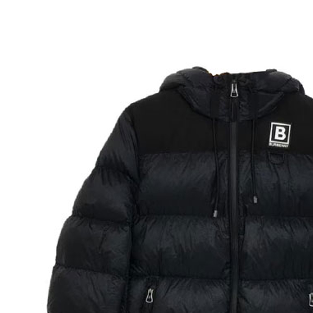 (Women) Burberry FW22 Navy Blue  Letter Pattern Hooded Down Jacket. 80613361 圖 4