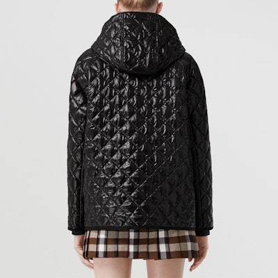 (Women) Burberry FW22 Quilted Reversible Hooded Jacket Black Outerwear 80633991 Purchase (Women) Burberry FW22 Quilted Reversible Hooded Jacket Black Outerwear 80633991