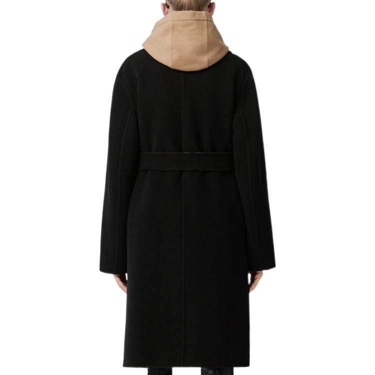 (Women) Burberry FW22 Reversible Check Wool Coat Women’s Black 80563311 圖 4