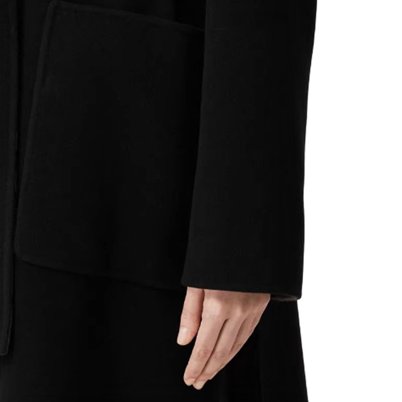 (Women) Burberry FW22 Reversible Check Wool Coat Women’s Black 80563311 圖 8