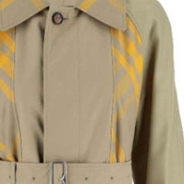 (Women) Burberry FW23  Beige Checkered Belt Long Reversible Trench Coat. 80771361 圖 4