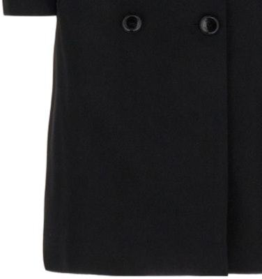 (W) Burberry FW23 Mantel Hitam Panjang Double-Breasted Sabuk Bahan Katun Kasual. 80794121 Cheap (W) Burberry FW23 Mantel Hitam Panjang Double-Breasted Sabuk Bahan Katun Kasual. 80794121