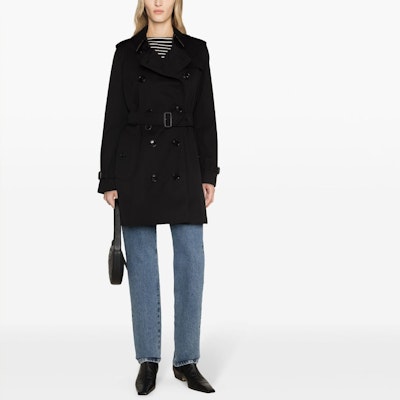 (W) Abrigo Burberry FW23 Negro Doble Botonadura. 80794151 Lookbook (W) Abrigo Burberry FW23 Negro Doble Botonadura. 80794151