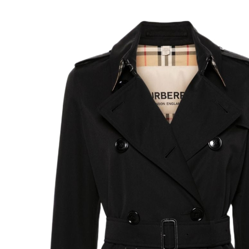 Details for (W) Abrigo Burberry FW23 Negro Doble Botonadura. 80794151