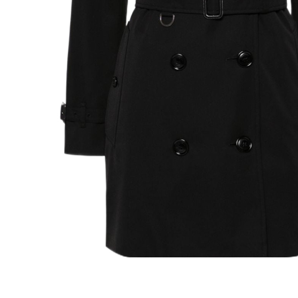 Sizing (W) Abrigo Burberry FW23 Negro Doble Botonadura. 80794151