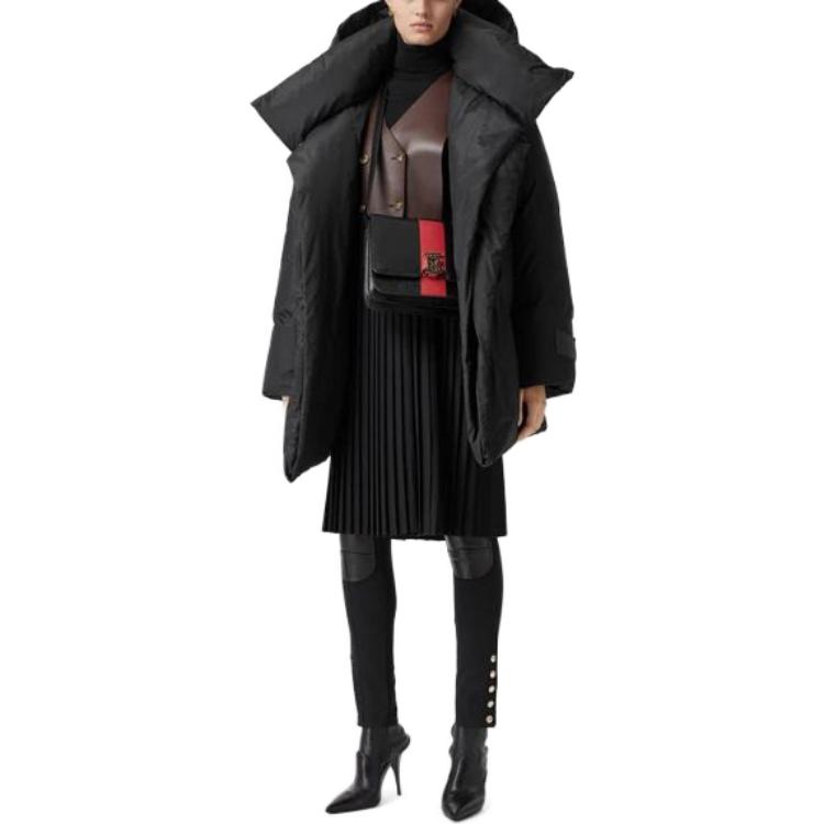 (Women) Burberry FW23  Black Down Jacket with Removable Hood 80228021 圖 3