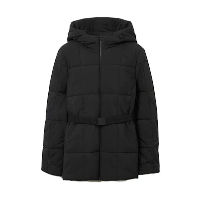 (Women) Burberry FW23 Black Equestrian Knight Logo Cotton Jacket. 80740811