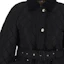 Sizing (Women) Burberry FW23 Black Fitted Cotton Jacket Mid-Length Coat 8071843