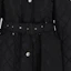 Cheap (Women) Burberry FW23 Black Fitted Cotton Jacket Mid-Length Coat 8071843