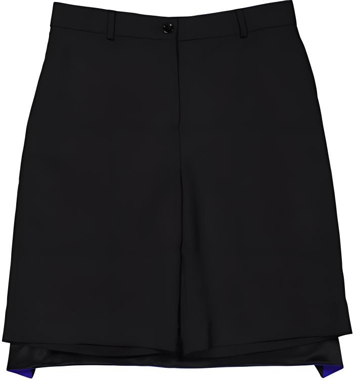 women-burberry-fw-23-black-mid-rise-patchwork-casual-shorts-80467671