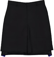 (Women) Burberry FW23 Black Mid-Rise Patchwork Casual Shorts. 80467671 (Women) Burberry FW23 Black Mid-Rise Patchwork Casual Shorts. 80467671