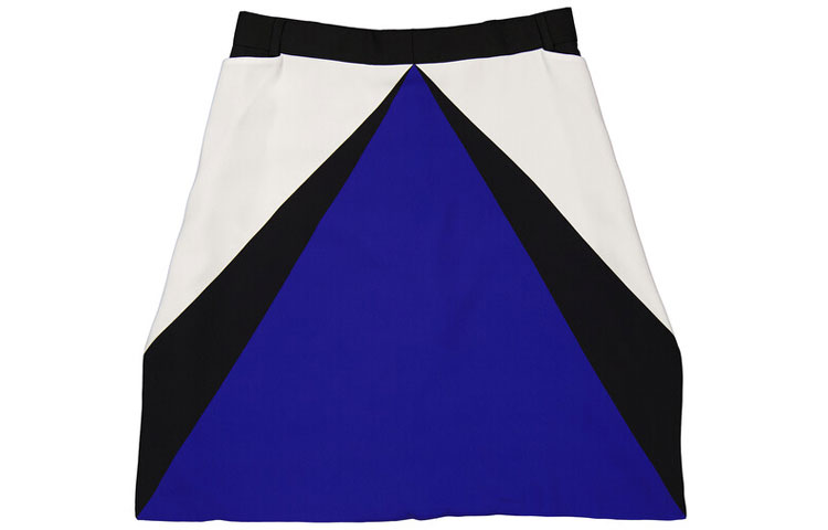 Lookbook (W) 버버리 FW23 블랙 미드라이즈 패치워크 캐주얼 반바지. 80467671