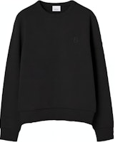 (Women) Burberry FW23 Black Pullover Solid Crewneck Long Sleeve Sweatshirt. 80669021 (Women) Burberry FW23 Black Pullover Solid Crewneck Long Sleeve Sweatshirt. 80669021