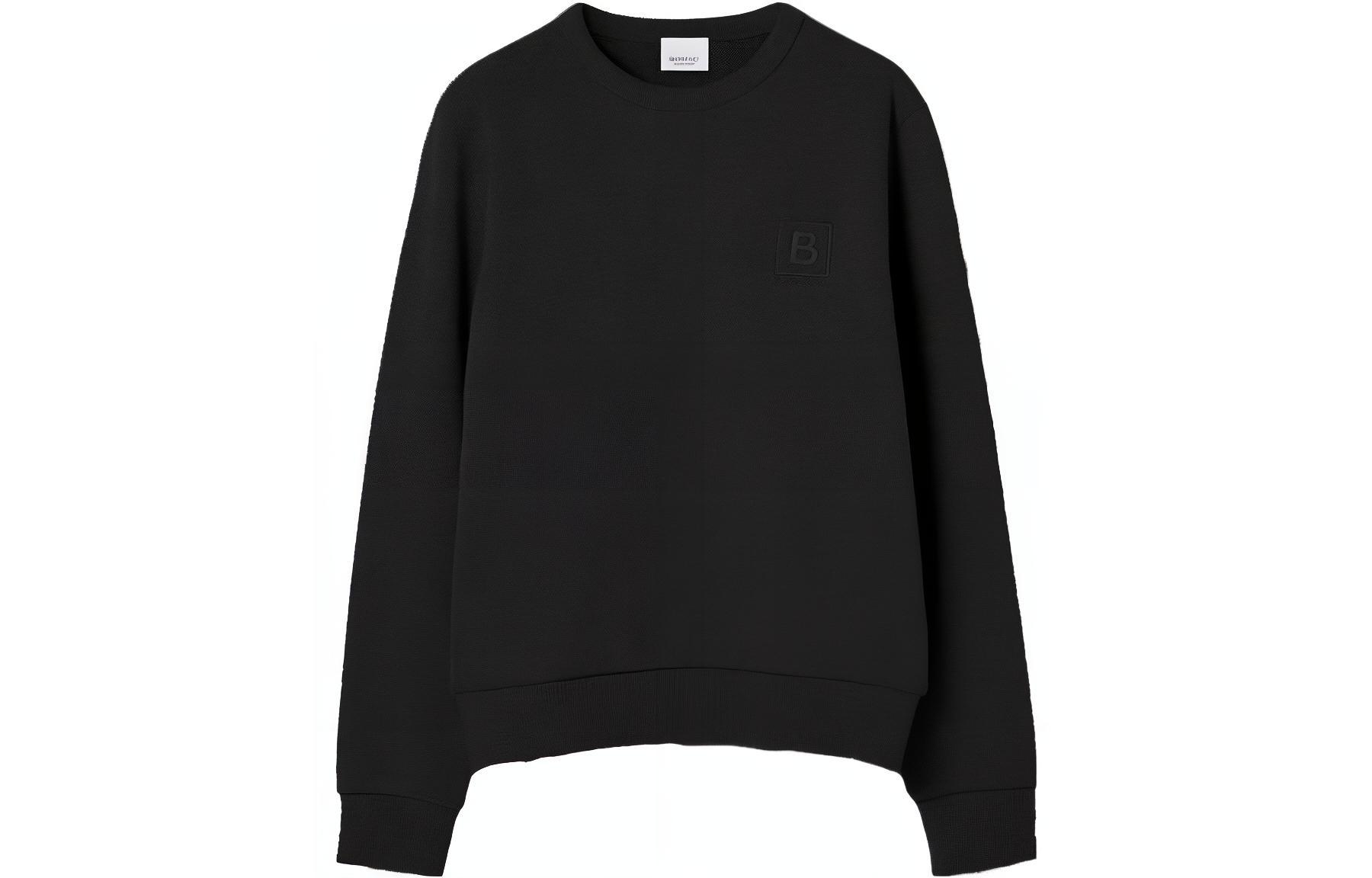 Order (W) 博柏利 FW23 黑色圆领长袖套头卫衣 80669021