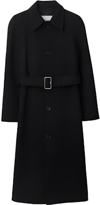 (Women) Burberry FW23 Black Single-Breasted Belted Long Sleeve Coat. 80773571 Buy (Women) Burberry FW23 Black Single-Breasted Belted Long Sleeve Coat. 80773571
