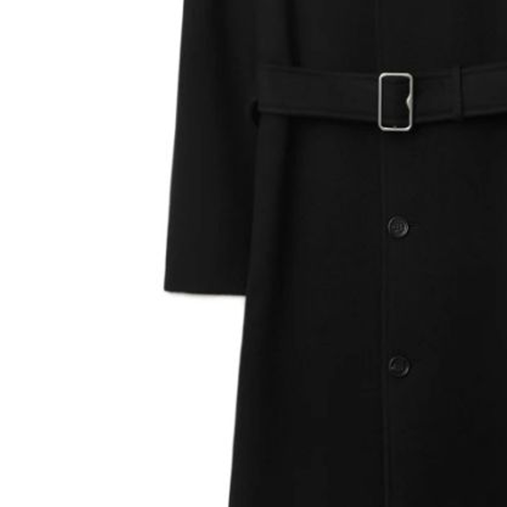 (Women) Burberry FW23  Black Single-Breasted Belted Long Sleeve Coat. 80773571 圖 7