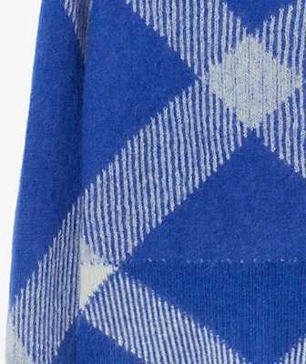 (W) Burberry FW23 藍色拼接休閒長袖毛衣 80762501 Details for (W) Burberry FW23 藍色拼接休閒長袖毛衣 80762501