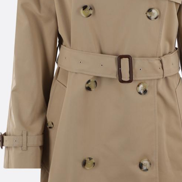 (Women) Burberry FW23  Brown Double-Breasted Mid-Length Jacket 80726811 圖 5