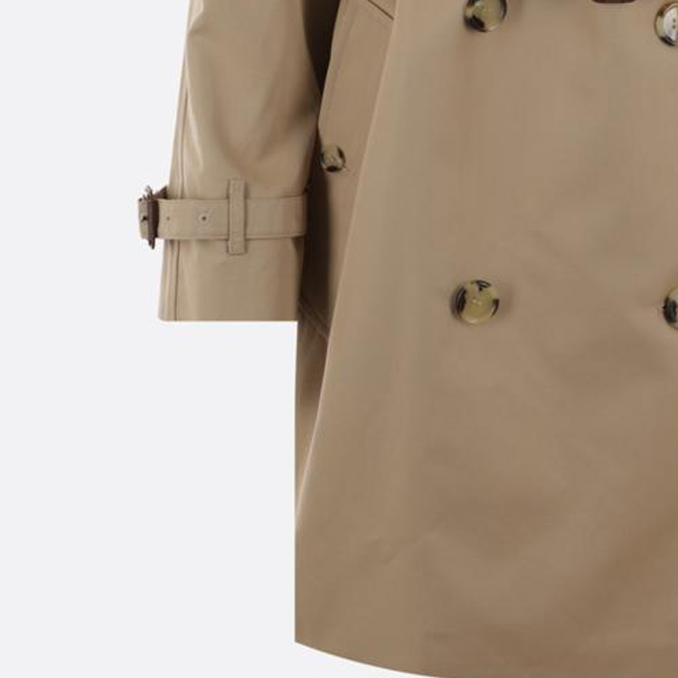 (Women) Burberry FW23  Brown Double-Breasted Mid-Length Jacket 80726811 圖 6