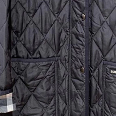 (W) Chaqueta con capucha a cuadros Burberry FW23 de algodón negro manga larga. 80842091 Sizing (W) Chaqueta con capucha a cuadros Burberry FW23 de algodón negro manga larga. 80842091