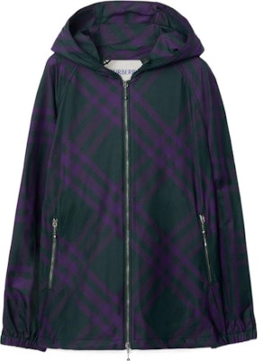 (W) Burberry FW23 Jaket Hoodie Zip-Up Warna Warni Motif Kotak. 80790111 Order (W) Burberry FW23 Jaket Hoodie Zip-Up Warna Warni Motif Kotak. 80790111